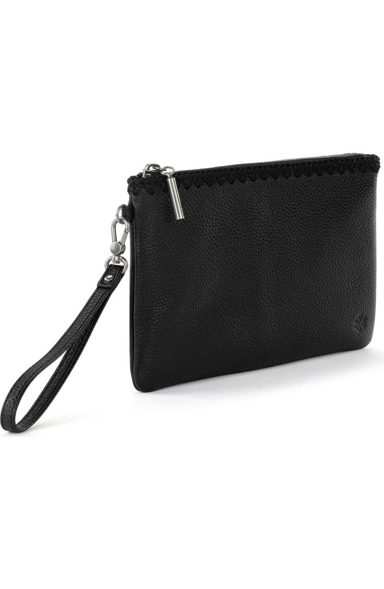The Sak Vita Wristlet, Alternate, color, Black Leather
