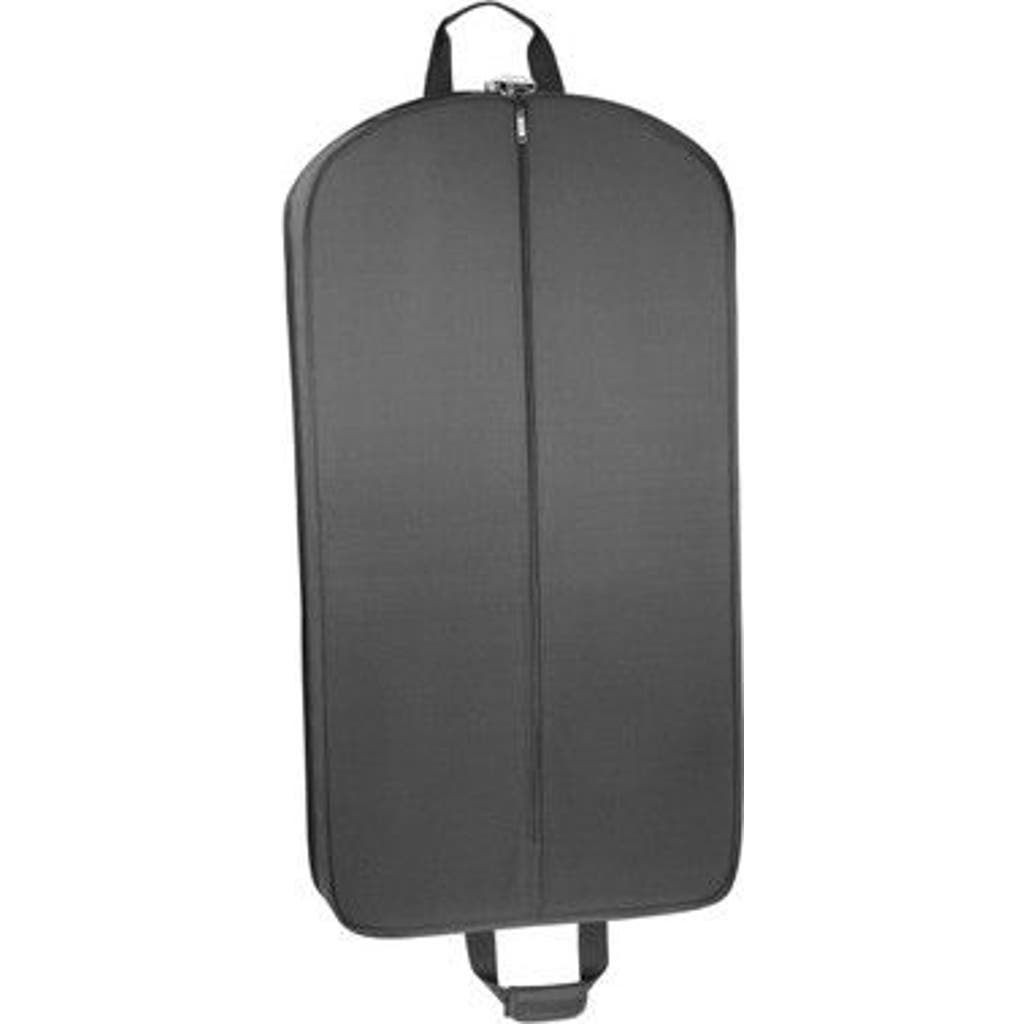 Wallybags Deluxe Travel Garment Bag With Two Pockets In Black