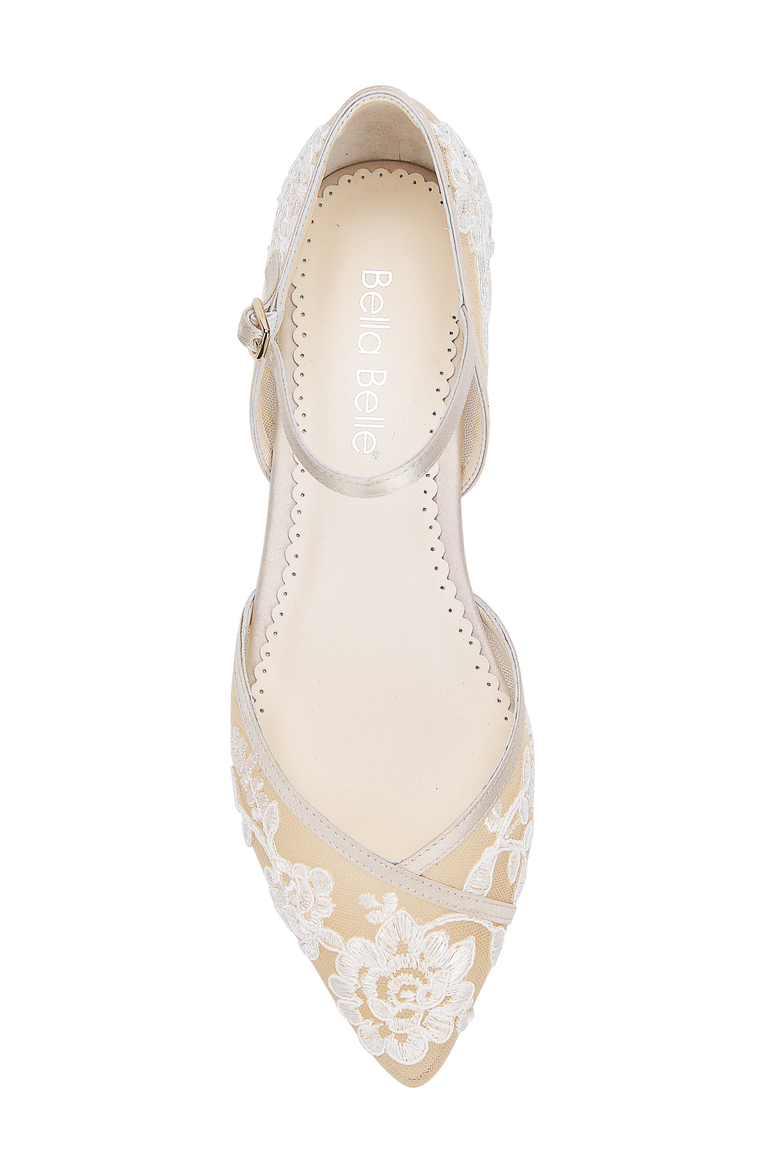 Bella Belle Celia Flat, Alternate, color, Nude Silk
