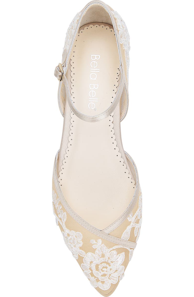 Bella Belle Celia Flat, Alternate, color, Nude Silk