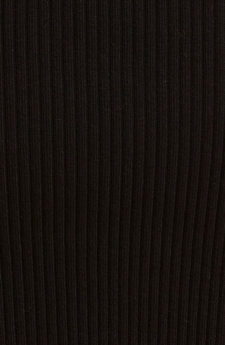 Vince Square Neck Long Sleeve Rib Dress, Alternate, color, 