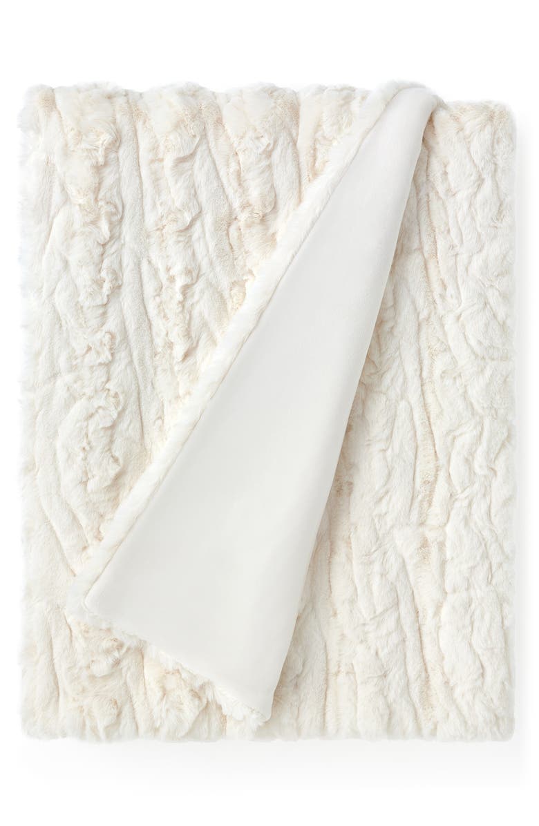 UGG<sup>®</sup> Ismay Faux Fur Throw Blanket, Alternate, color, 
