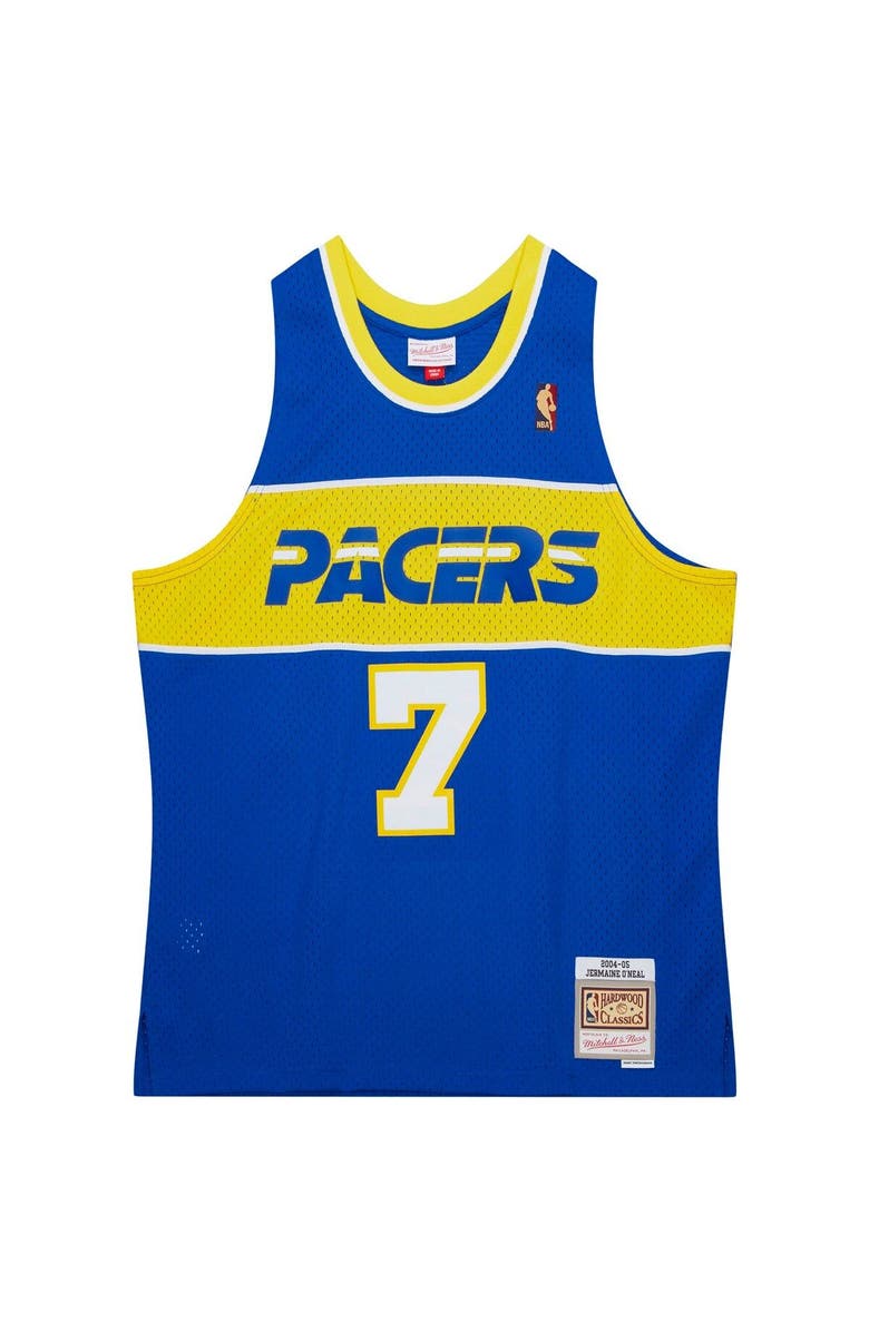 Mitchell & Ness Men's Mitchell & Ness Jermaine O'Neal Royal Indiana Pacers Hardwood Classics Swingman Jersey, Alternate, color, 