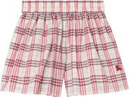 Burberry Check Cotton Shorts