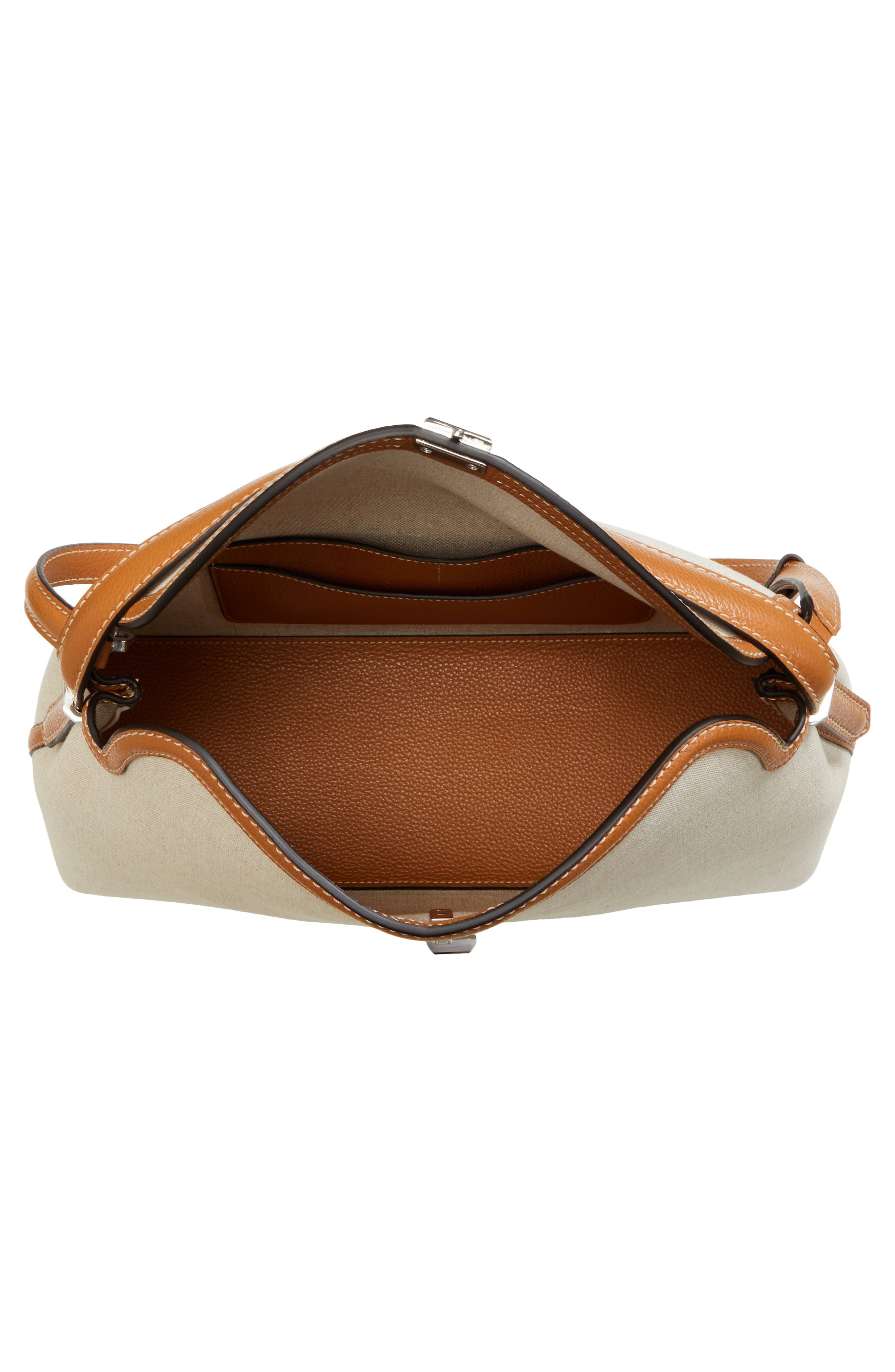 TOTEME T-Lock Canvas Top Handle Bag, Alternate, color, 