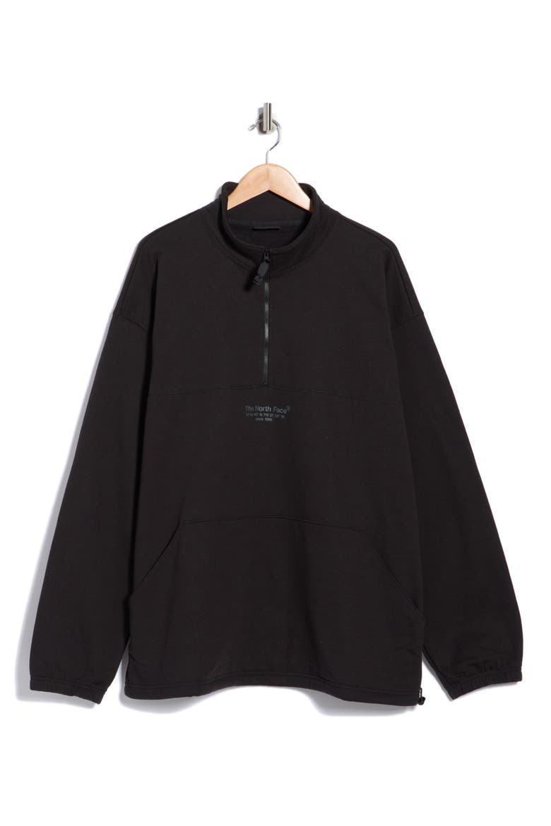 Axys Quarter Zip Fleece Sweatshirt, Main, color, TNF BLACK