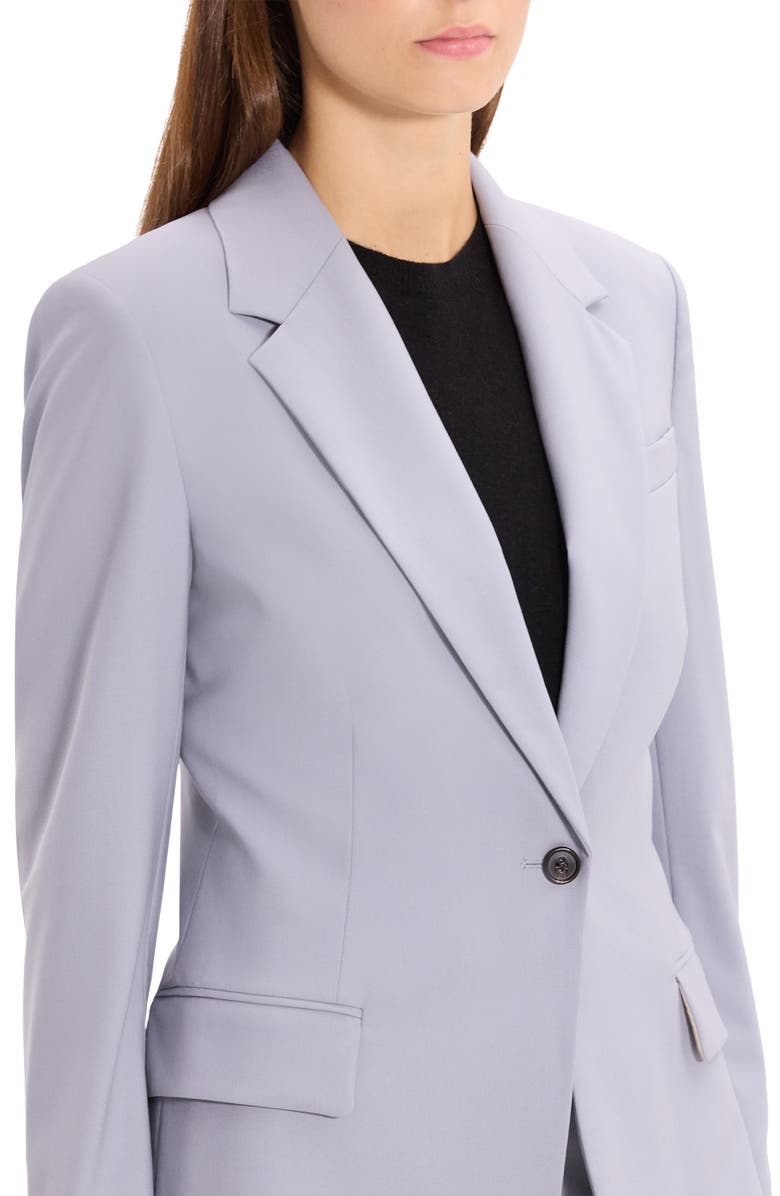 Theory Lynnia Stretch Wool Blazer, Alternate, color, Harbor Blue