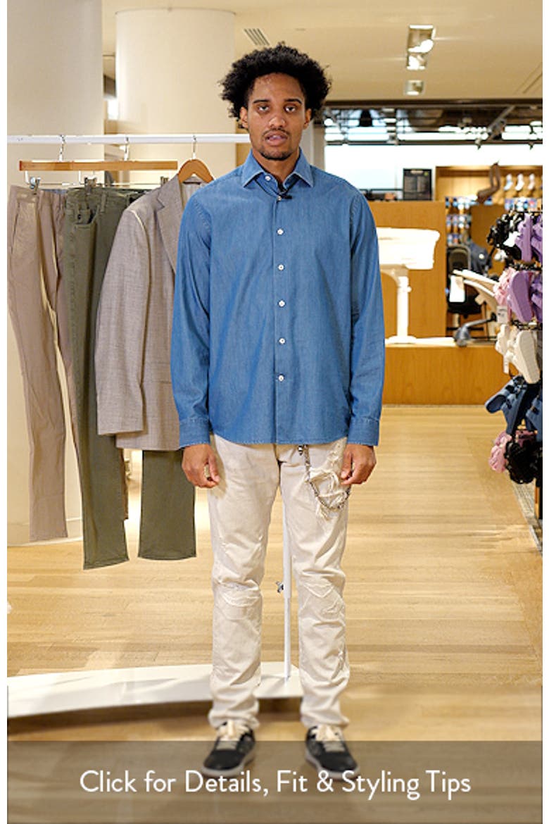 Reed Cotton Chambray Button-Up Shirt video