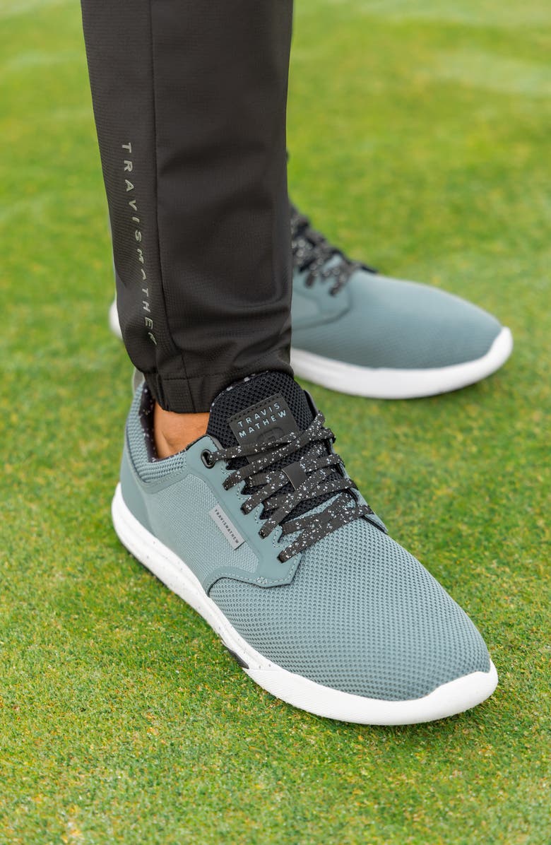 TravisMathew The Daily Pro Hybrid Print Shoe, Alternate, color, Stormy Grey