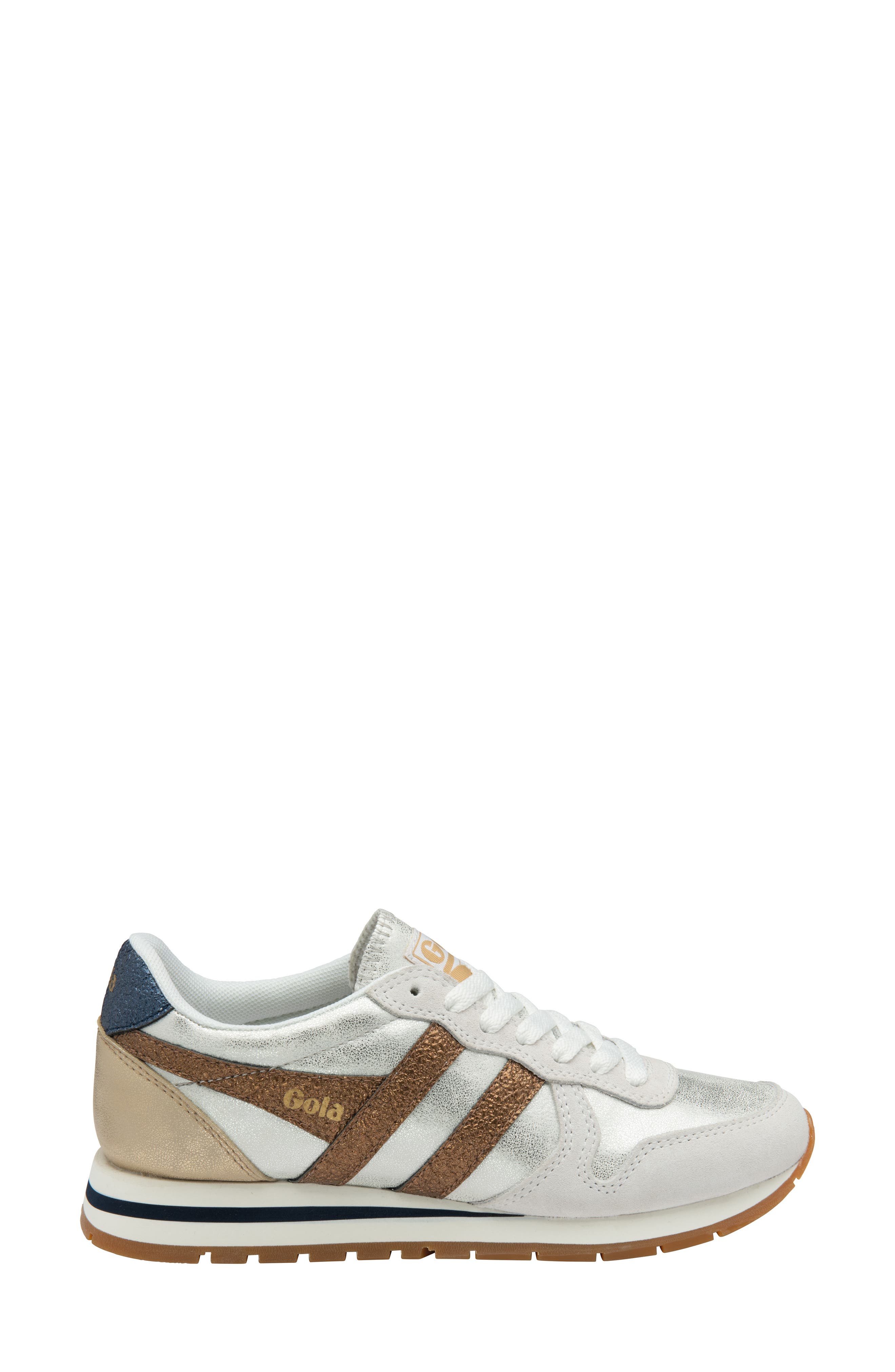 Gola Daytona Blaze Sneaker, Alternate, color, White/ Copper/ Navy