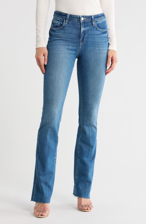 Ruth Raw Hem Straight Leg Jeans