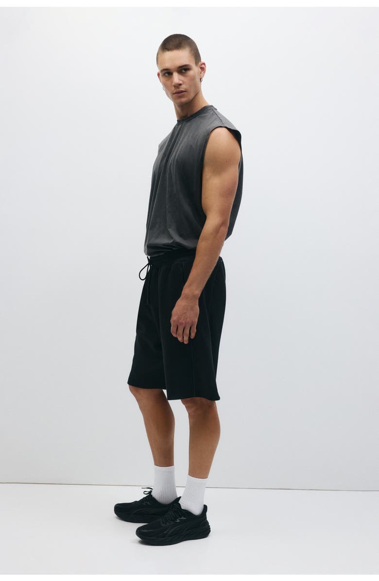 H&M Loose-fit sports shorts with drymove, Alternate, color, Black