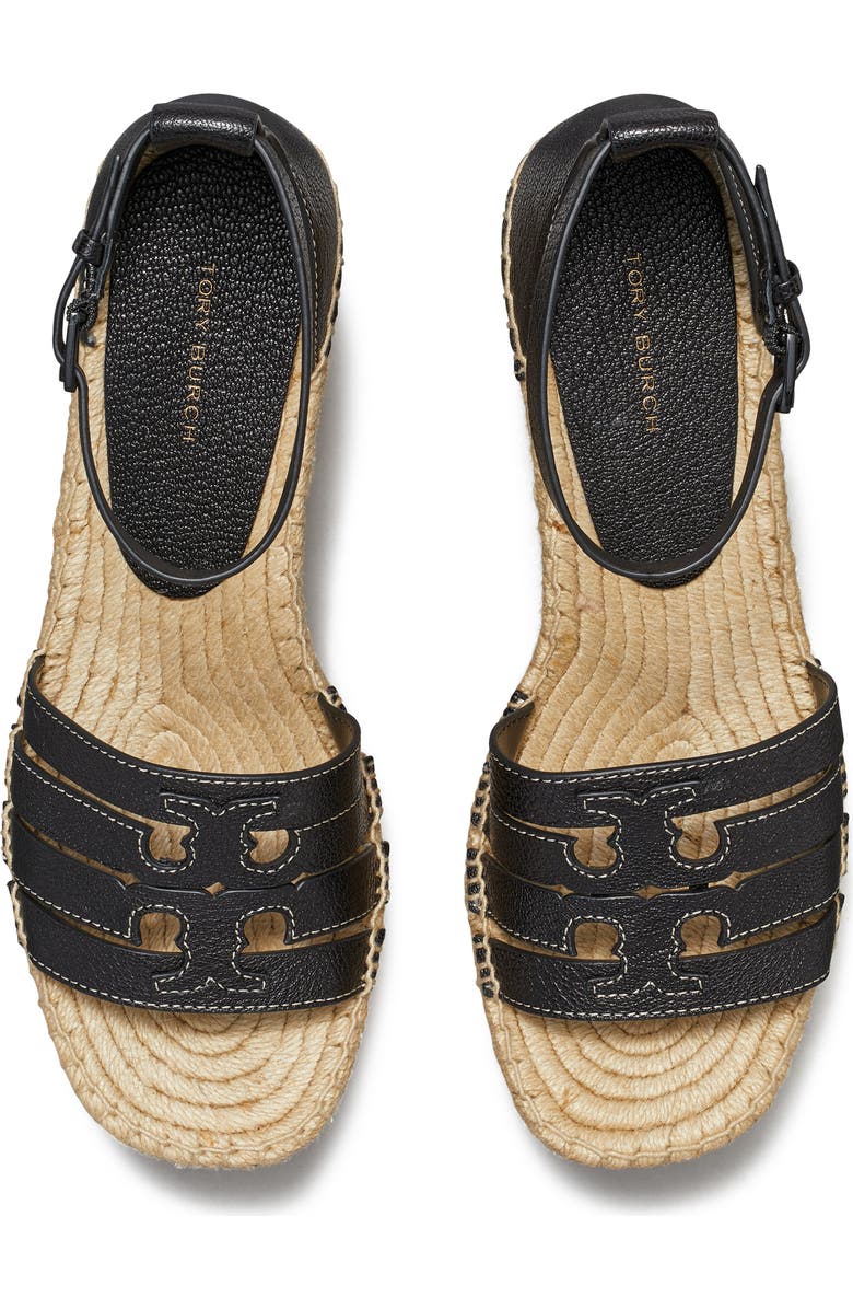 Tory Burch Ines Ankle Strap Espadrille Platform Wedge Sandal, Alternate, color,