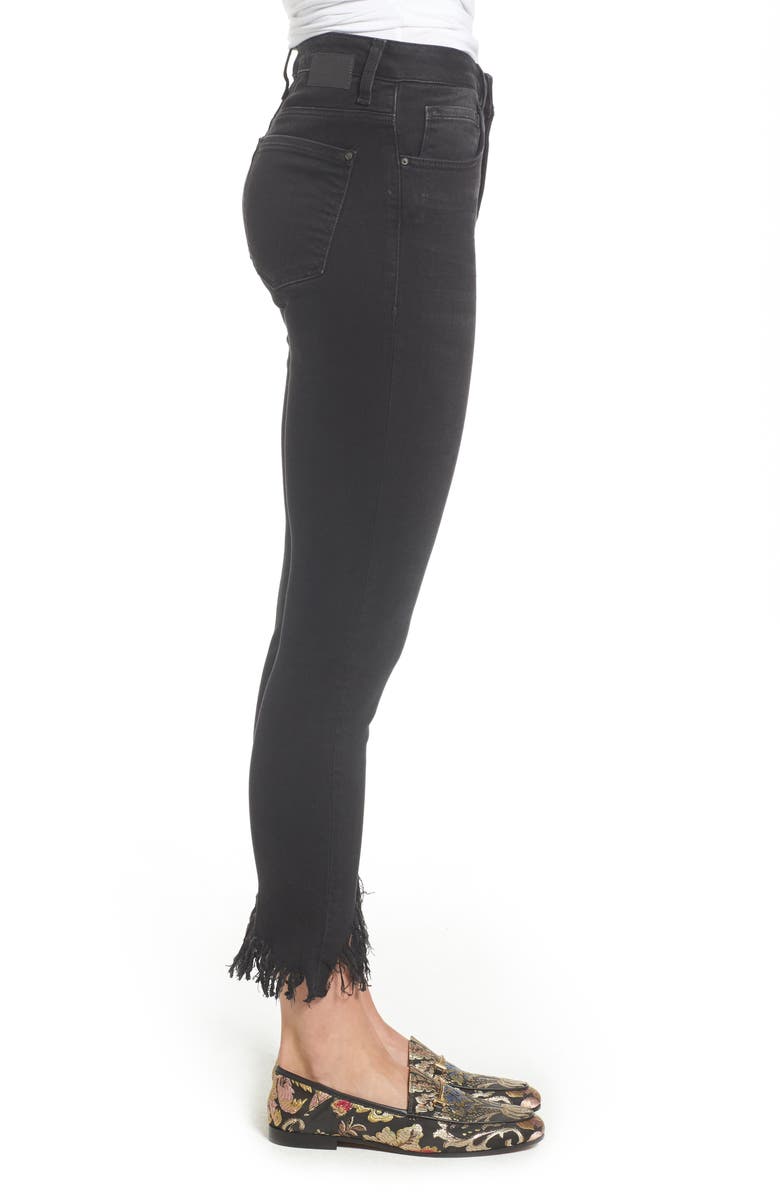 Mavi Jeans Tess Fringe Skinny Crop Jeans, Alternate, color, 