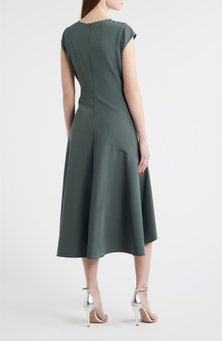 Chelsea28 Cap Sleeve High Low Midi dress, Alternate, color, Green Urban