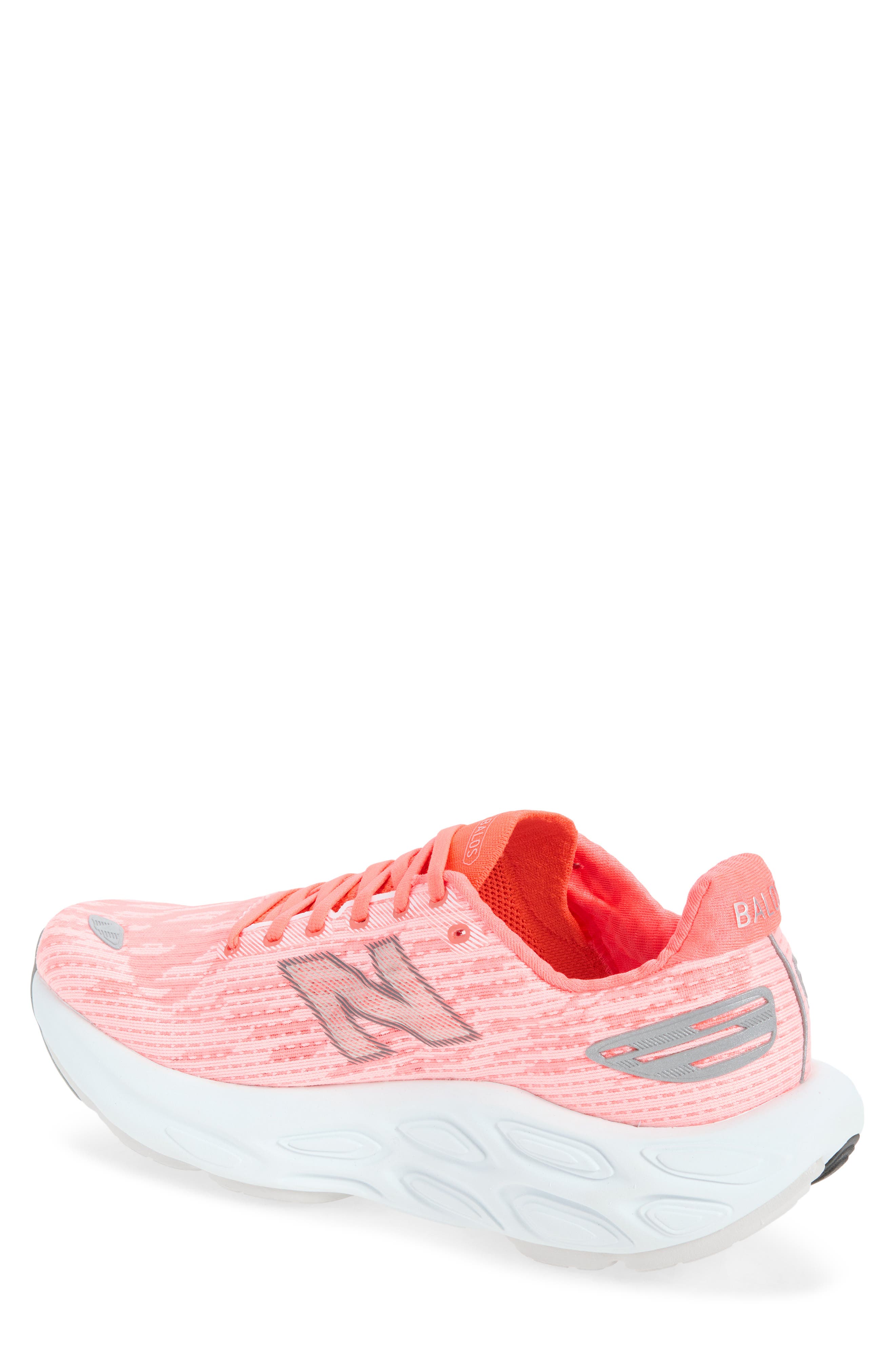 Fresh Foam Bal Running Shoe, Alternate, color, URGENT RED/ GREY MATTER