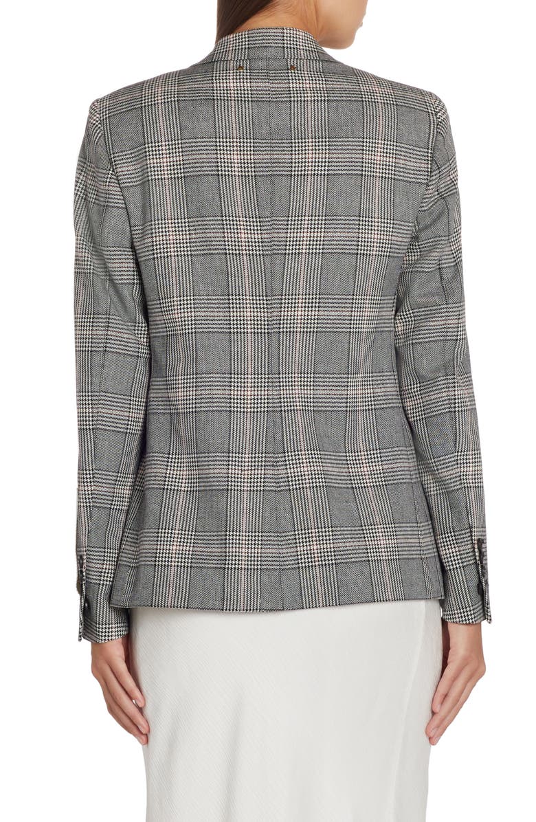 Golden Goose Dune Glen Plaid Virgin Wool Blend Blazer, Alternate, color, Grey/ Bone White
