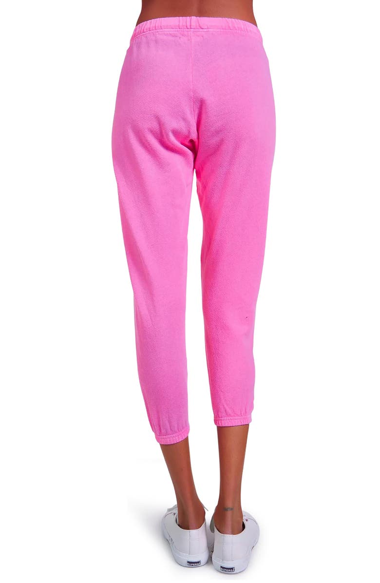 Lauren Moshi Alana x Pink Lightning Bolt Sweatpants, Alternate, color, Neon Pink