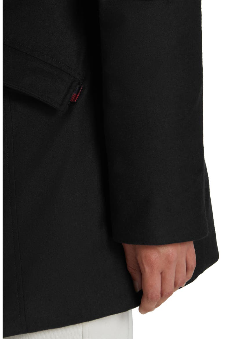 Luxe Arctic Down Parka with Genuine Coyote Fur Trim, Alternate, color, BLACK