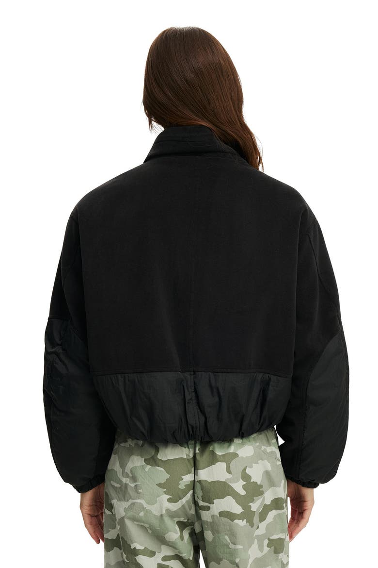 Women's Active Polar Fleece Padded Jacket, Alternate, color, Black