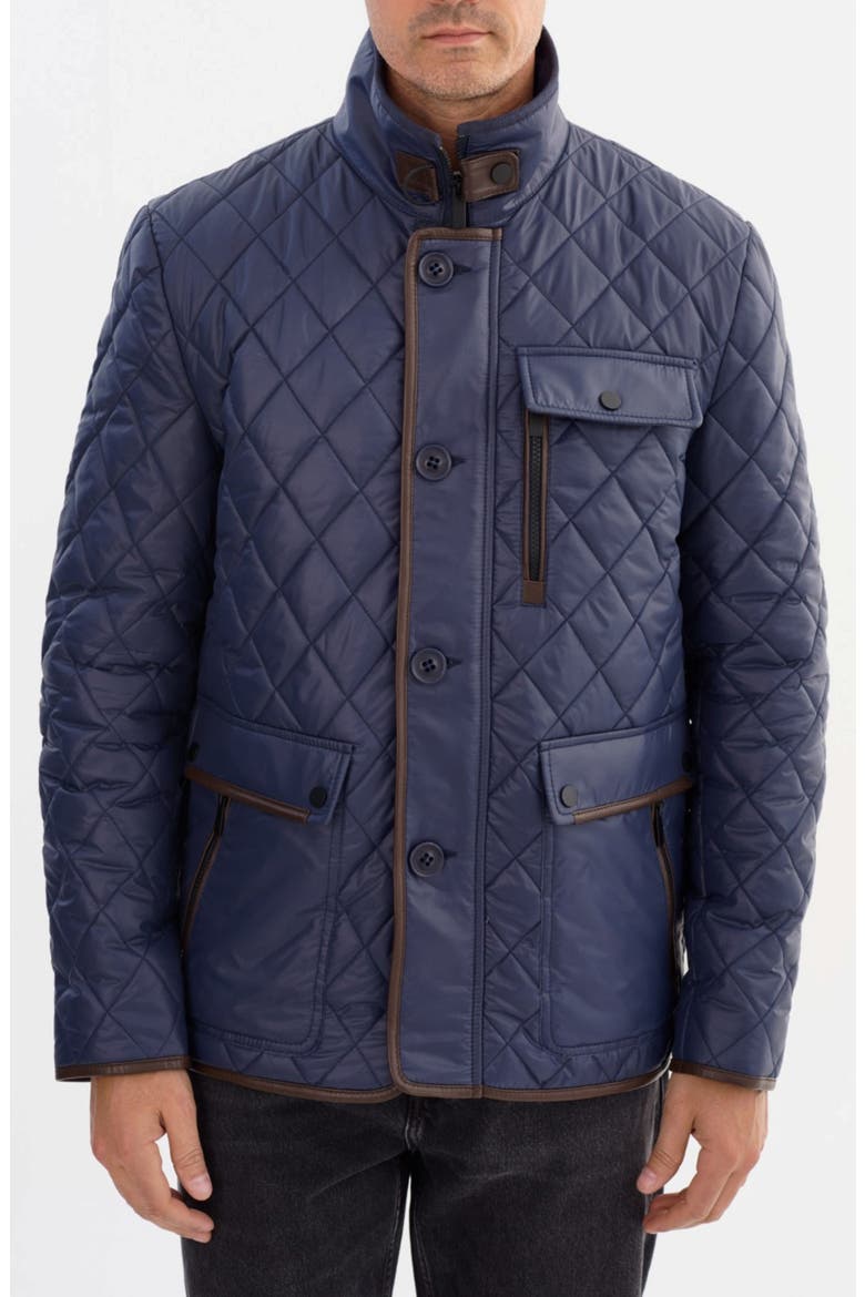 Major Quilted Jacket, Main, color, NAVY