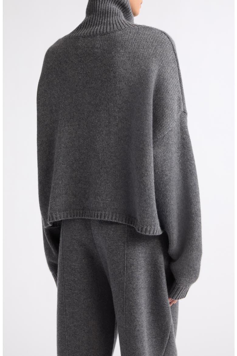Zerlina Cashmere Turtleneck Sweater, Alternate, color, GRAPHITE