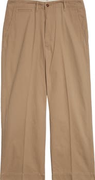 BEAMS Military Cotton Twill Straight Leg Pants