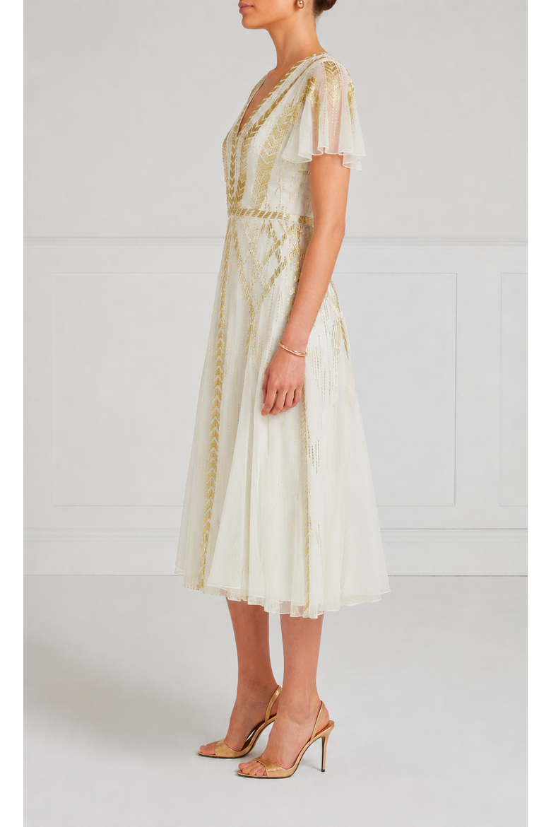 Viola Dress, Alternate, color, Ivory
