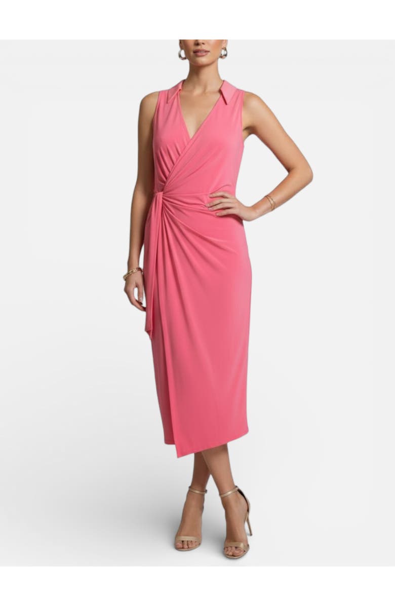 RACHEL Rachel Roy Sleeveless Balencia Wrap Shirt Midi Dress, Main, color, Dusty Pink