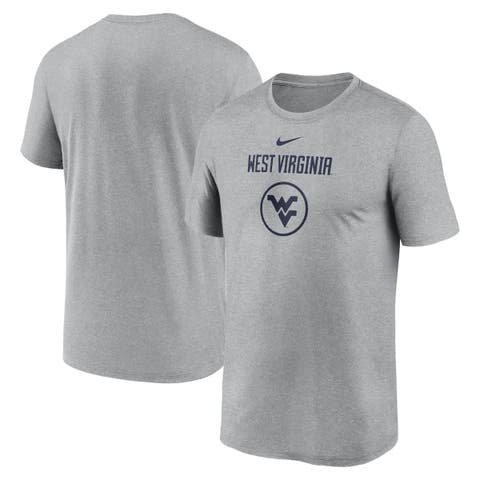 Men's Nike Heather Gray West Virginia Mountaineers On-Court Basketball Legend Practice Performance T-Shirt