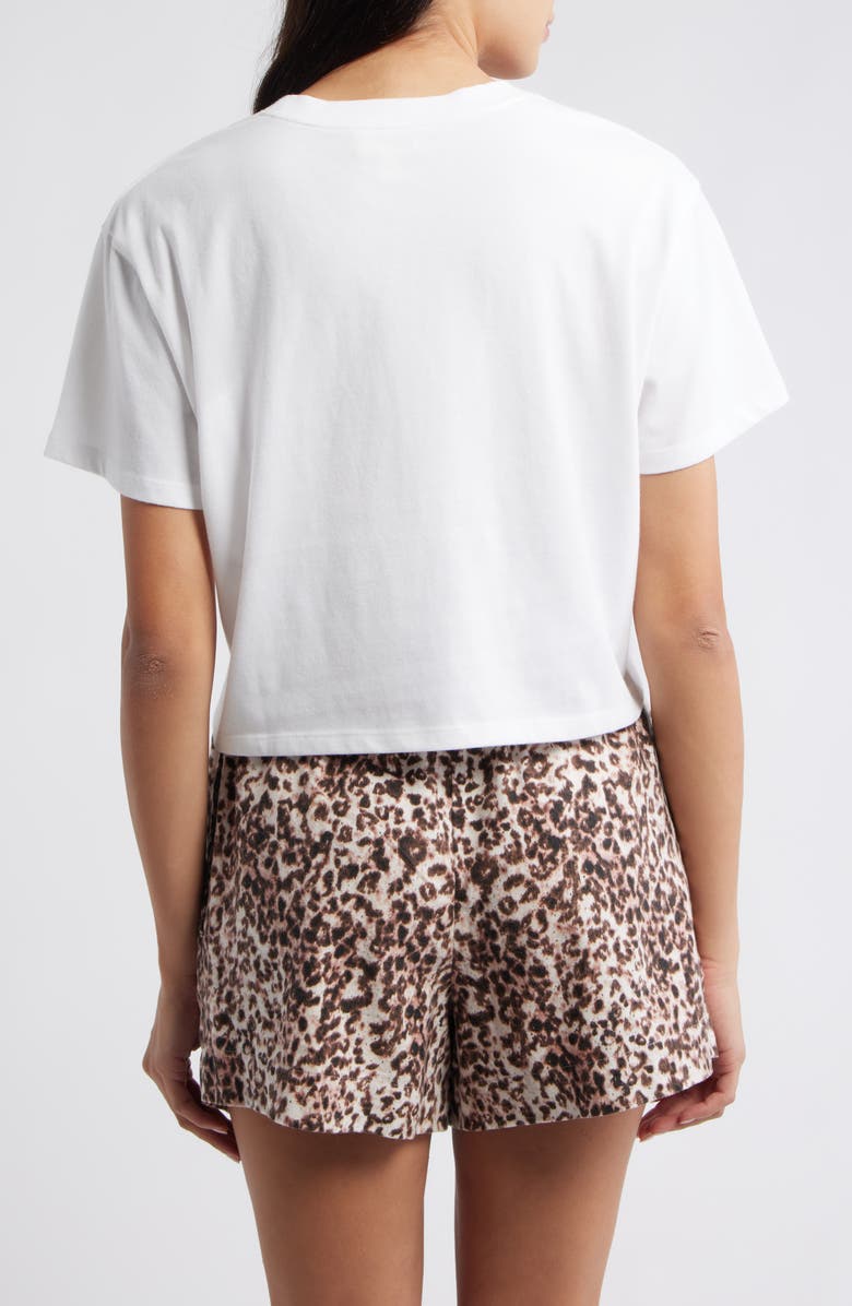 Open Edit Boxy Crop Sleep T-Shirt, Alternate, color, White Embroidery Up All Night