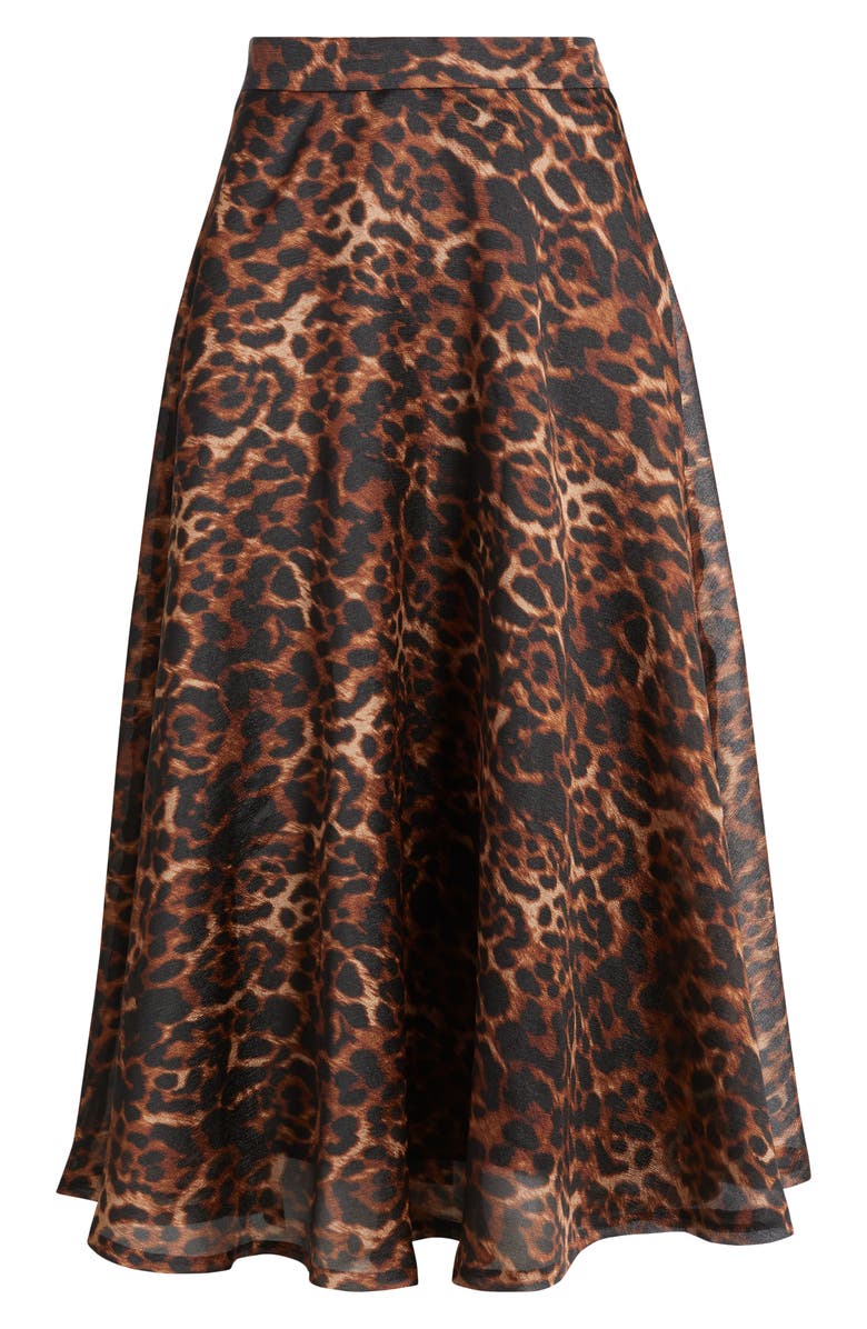 Anne Klein A-Line Midi Dress, Alternate, color, Anne Black Multi