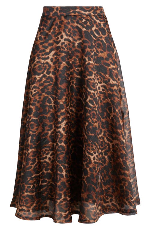 Anne Klein A-line Midi Dress In Multi