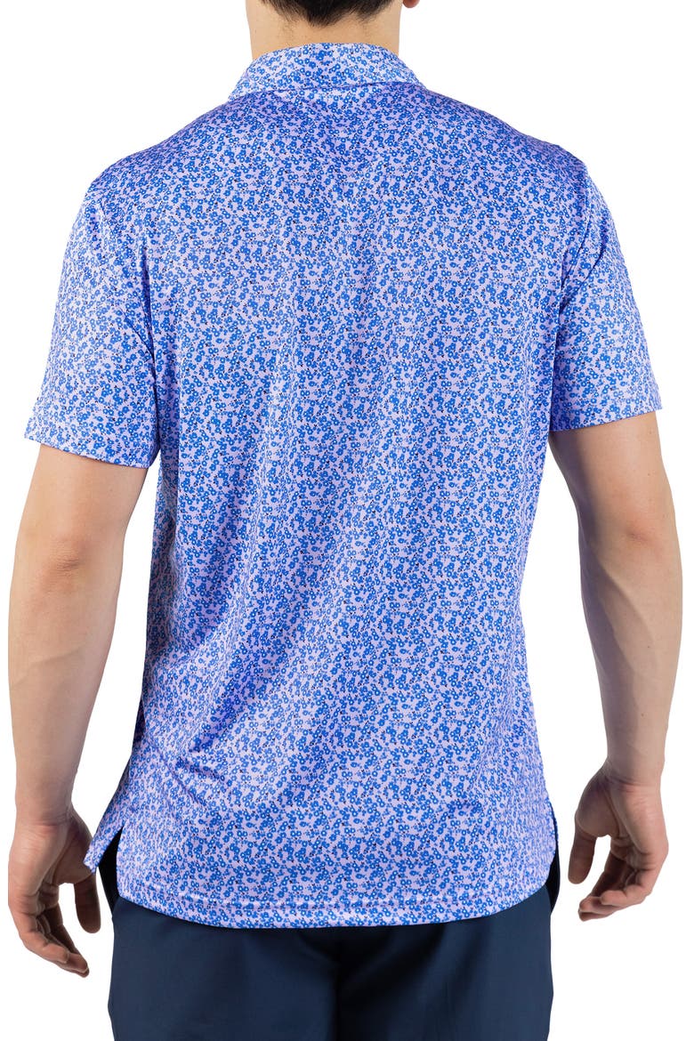 Floral Dreams Print Performance Polo, Alternate, color, LILAC