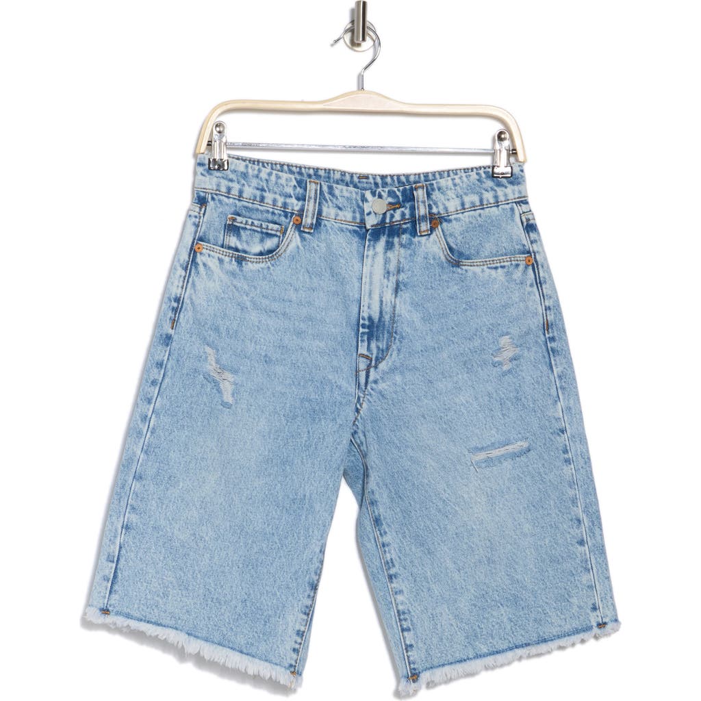 BLANKNYC BLANKNYC THE LEONARD LOOSE DISTRESSED CUTOFF BERMUDA SHORTS