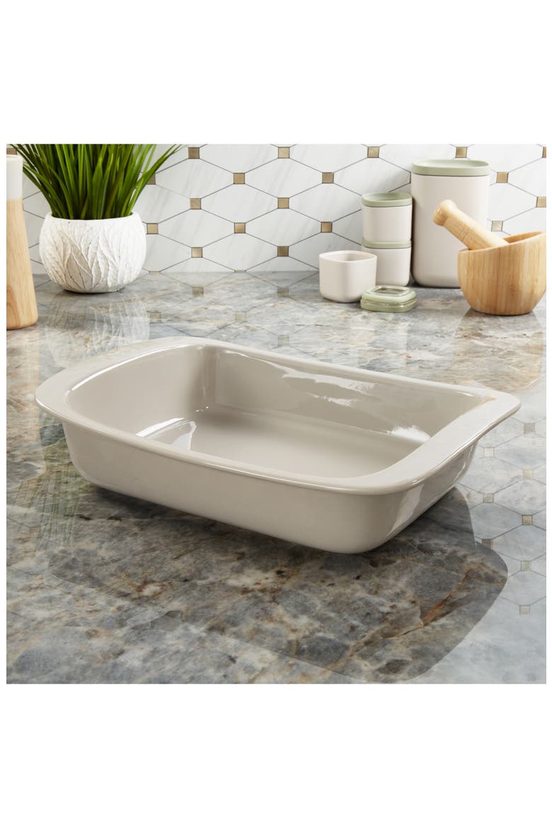 Leo Balance Rectangular 2.5-Quart Ceramic Baking Dish, Alternate, color, MOON MIST