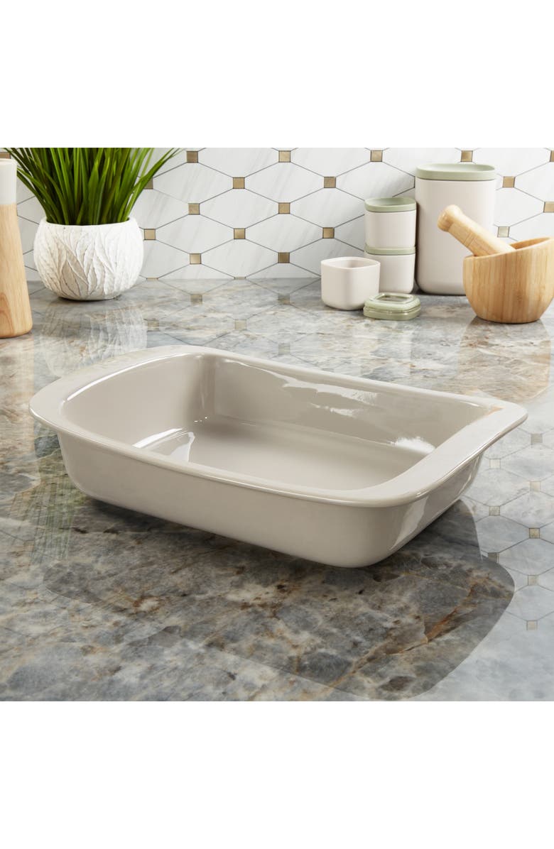 BergHOFF Leo Balance Rectangular 2.5-Quart Ceramic Baking Dish, Alternate, color, Moon Mist