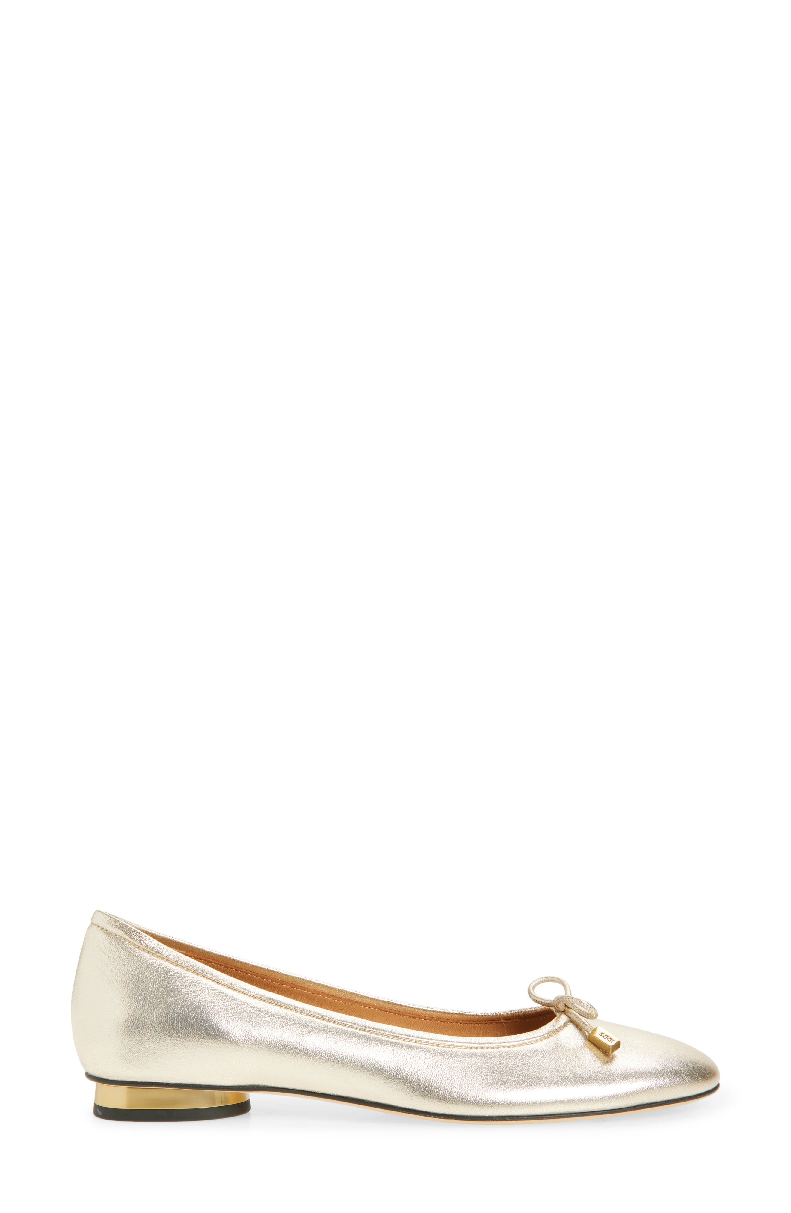 Tod's Ballerina Flat, Alternate, color, Bianco Lana