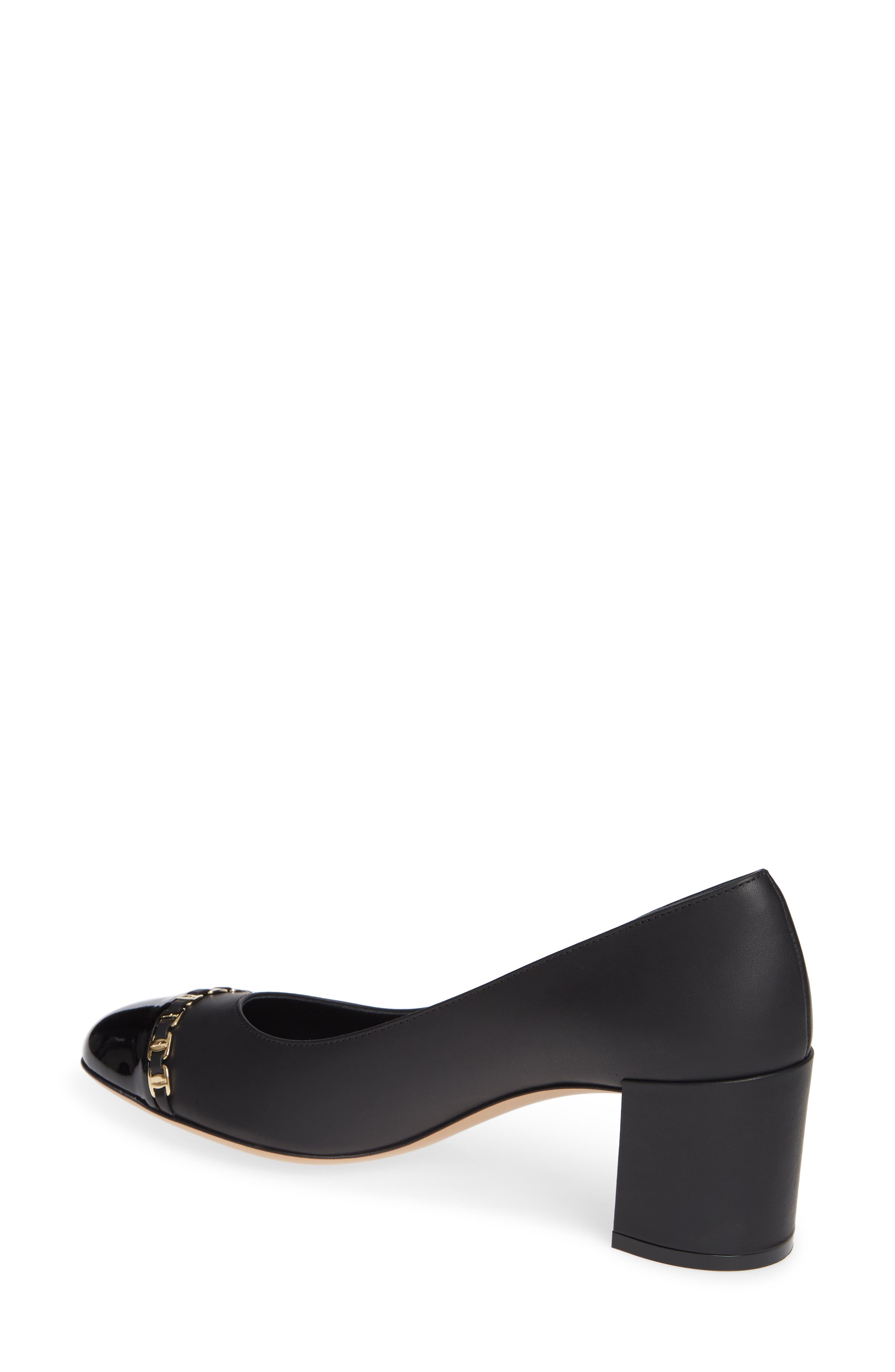 FERRAGAMO Salvatore Ferragamo Avella Chainlink Trim Pump, Alternate, color, 