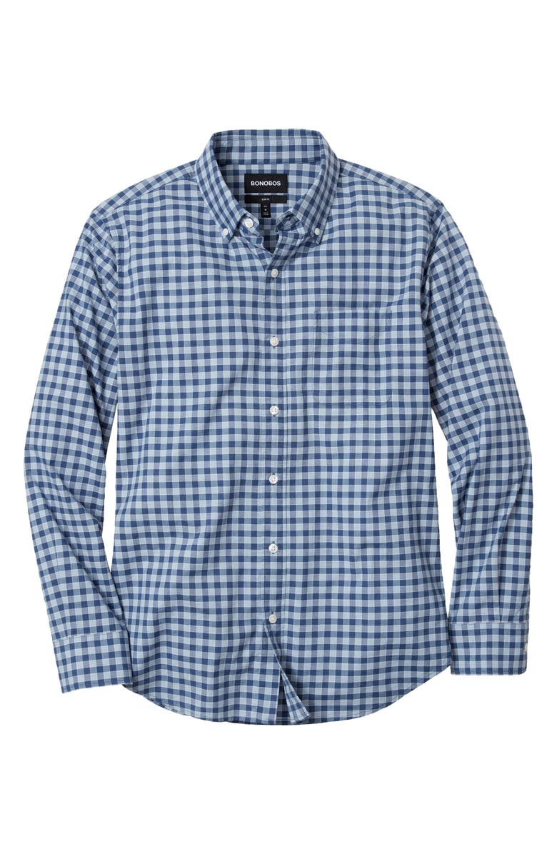 Bonobos Everyday Gingham Check Cotton Button-Down Shirt, Alternate, color, 