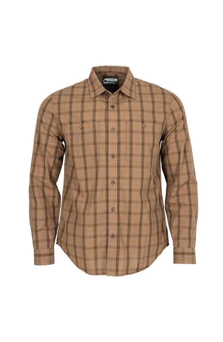 Mountain Khakis Midtown Long Sleeve Woven Shirt, Main, color, Cedar