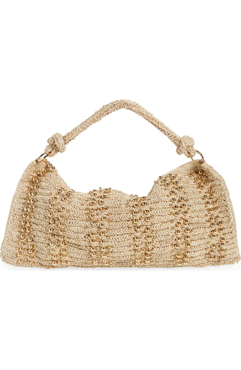Cult Gaia Hera Raffia Shoulder Bag, Main, color,