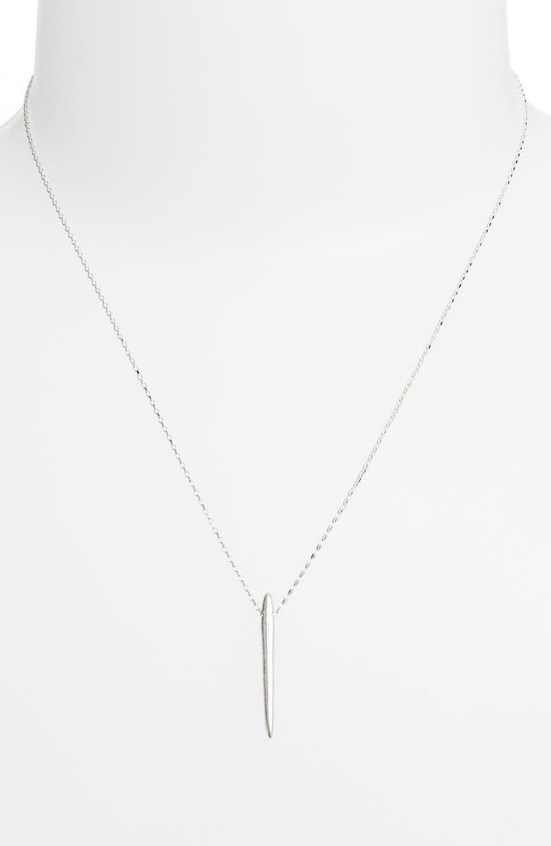 Dogeared 'Balance' Spiky Spear Pendant Necklace, Alternate, color,