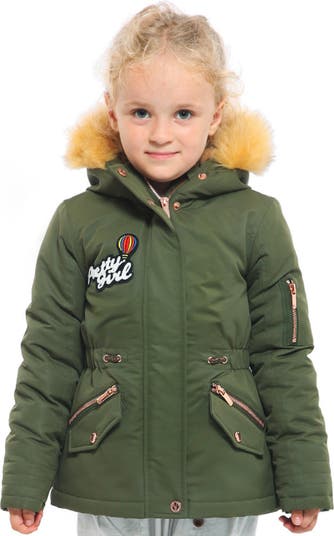 Kids' Parka Jacket with Insulated Hood