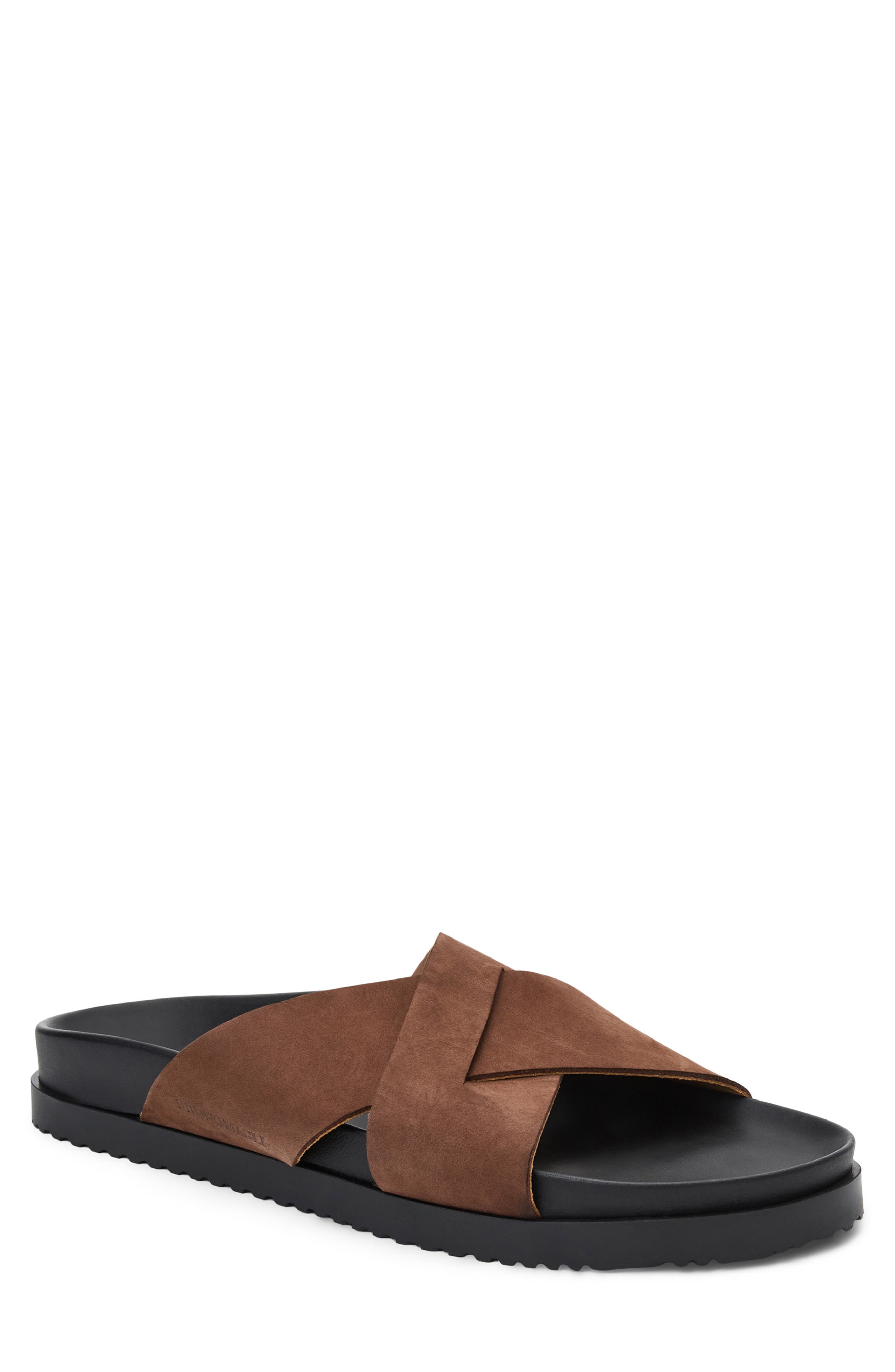Bruno Magli Bologna Slide Sandal, Main, color, Moka Nubuck