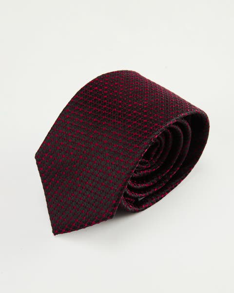 Micro Dots Silk Jacquard Tie