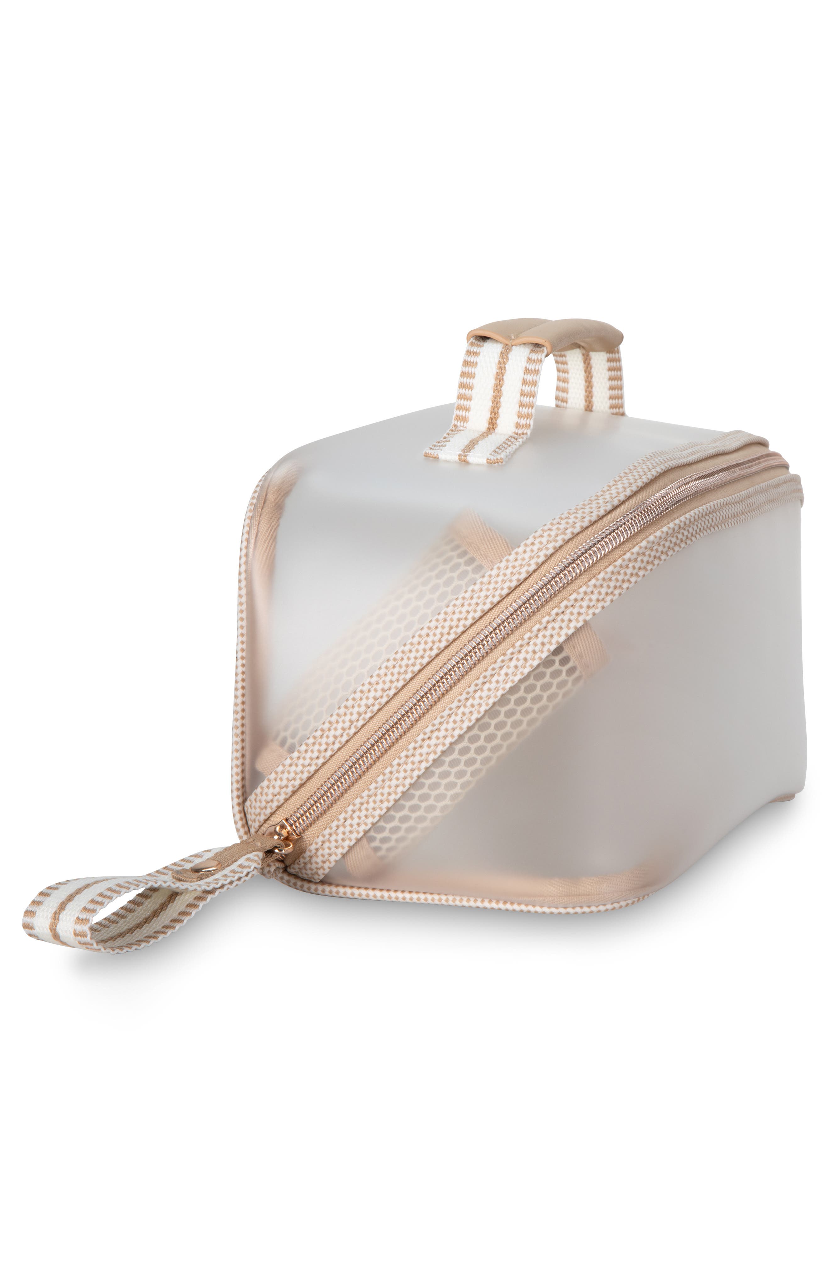 Miami Tropea Large Zip Makeup Case, Alternate, color, WHITE