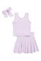 Kids' Lettuce Trim Tank, Skort & Scruchie Set