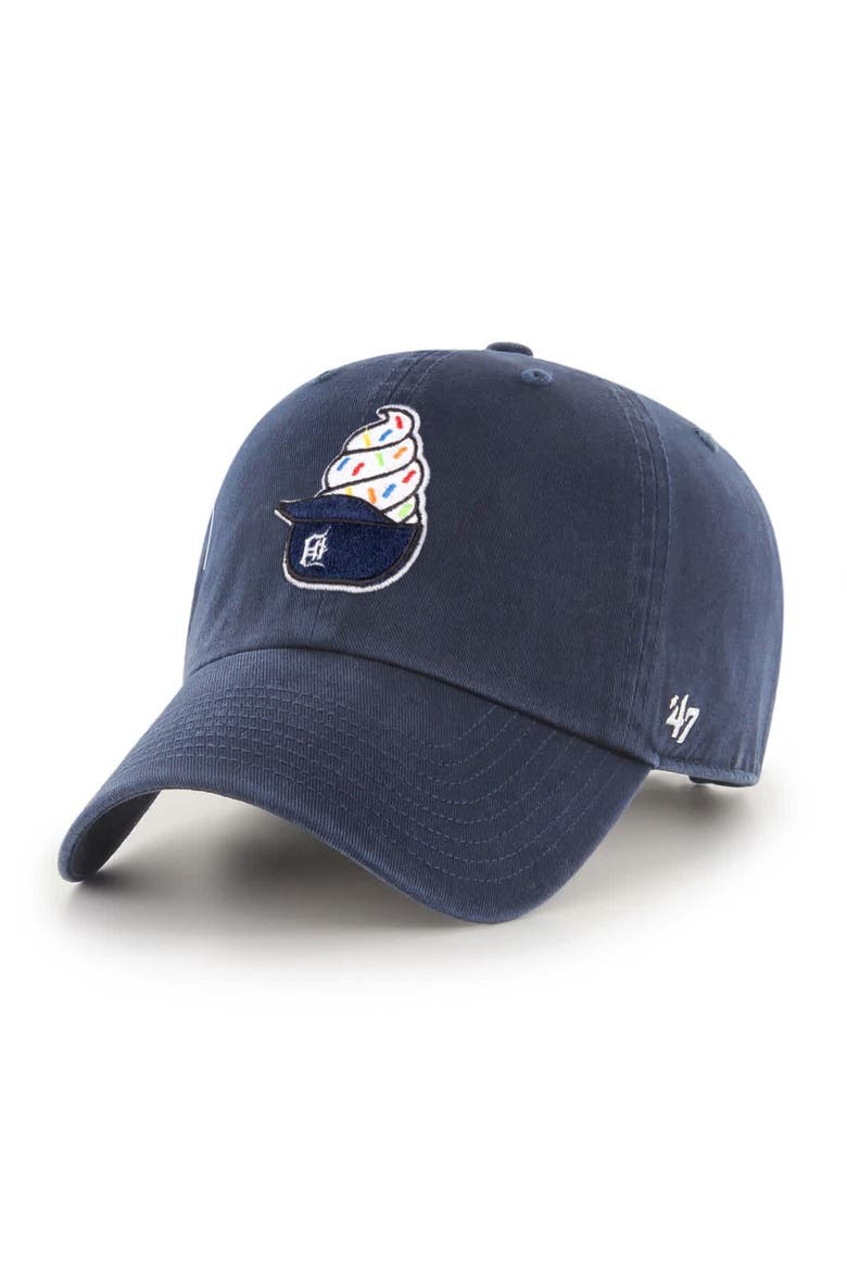 Preschool '47  Navy Detroit Tigers Ice Cream Helmet Clean Up Adjustable Hat, Main, color, Navy