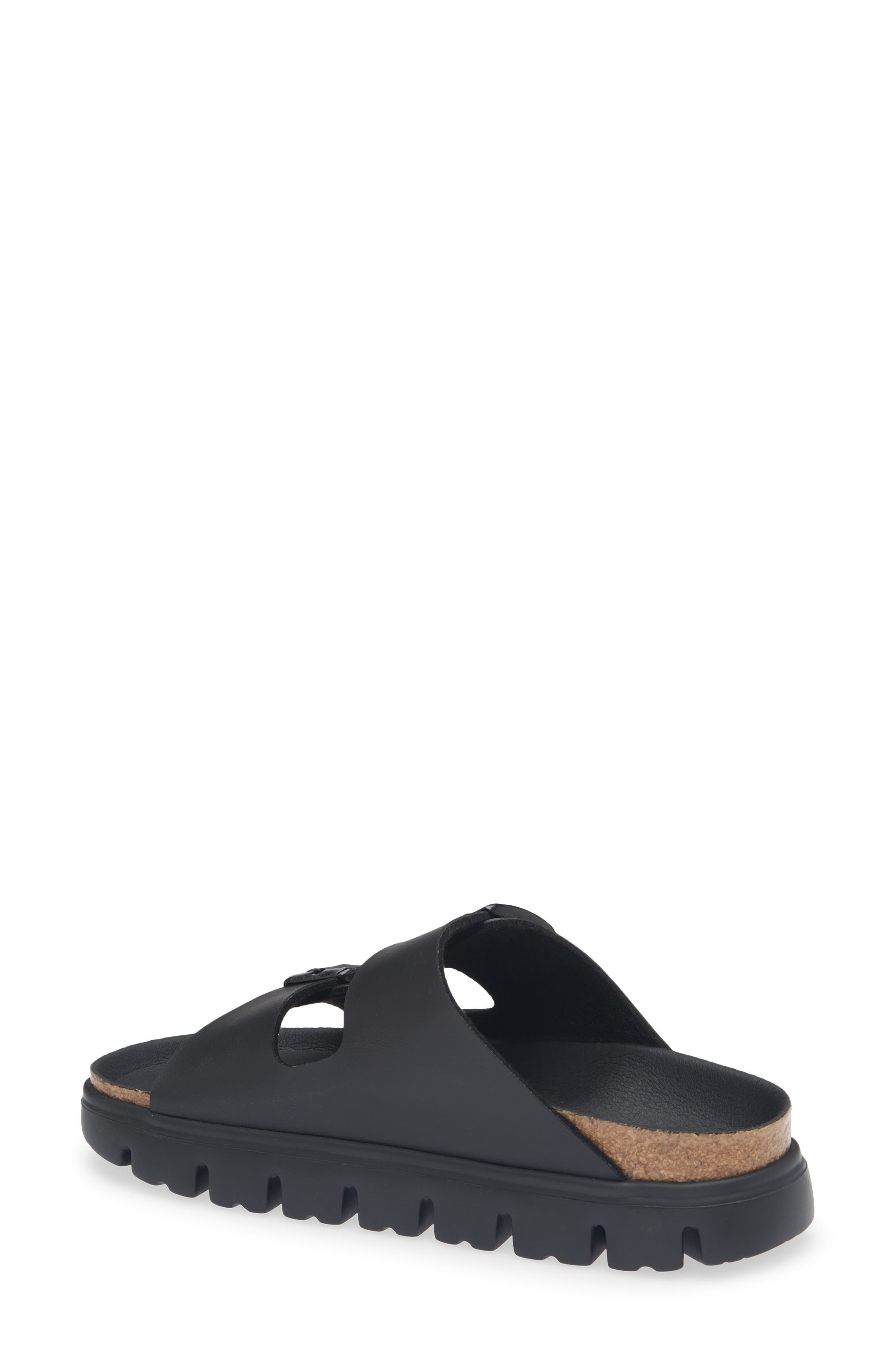Birkenstock Papillio by Birkenstock Arizona Chunky Platform Sandal, Alternate, color, Black